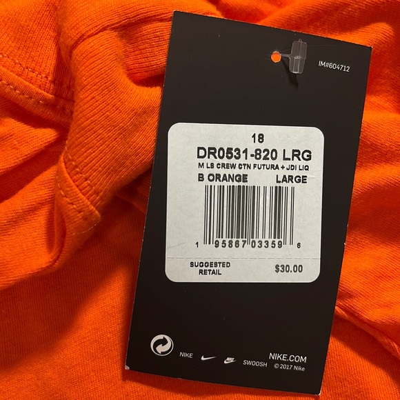 NIKE Men’s Tee SHIRT Long Sleeve - Size LG - Picture 9 of 9